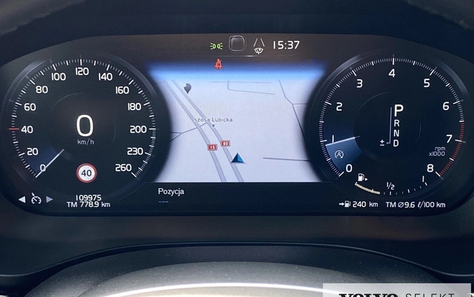 Volvo XC 60 cena 159900 przebieg: 109975, rok produkcji 2019 z Toruń małe 596